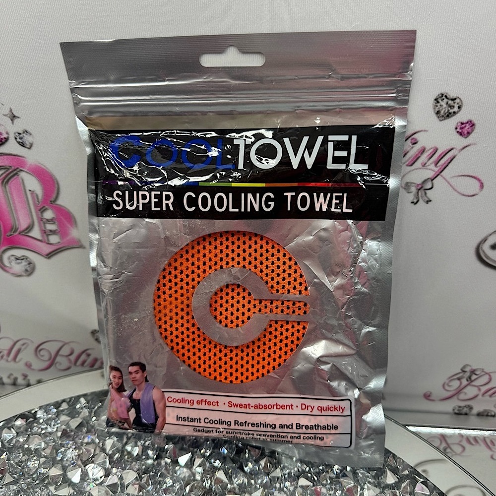 Super Cooling Towel cooling effect outdoors travel sun cold Orange